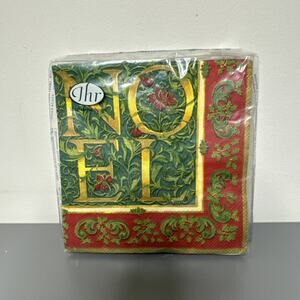 IHR Ideal Home Range Christmas NOEL Cocktail Napkins, 20-Count, 5"